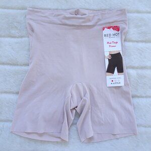 Red Hot Spanx Body Shapewear Beige Medium